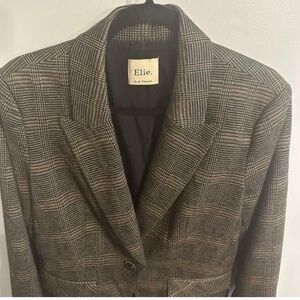 Tahari Plaid Blazer